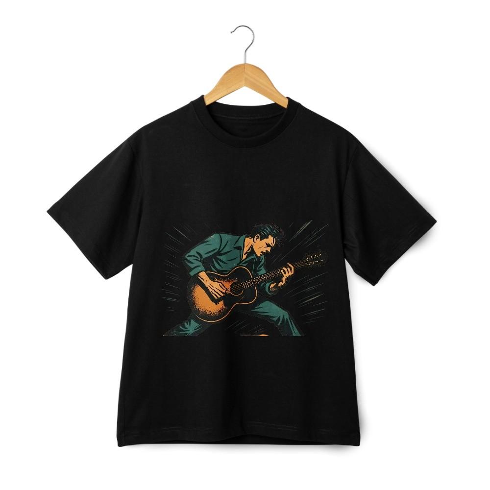 

Rock style Graphic Print Casual Wear |Unisex Trendy Retro Short-sleeve T-shirt XL