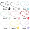 1Pc Phone Lanyard Adjustable Detachable Neck Cord Lanyard Strap Carabiner Compatible Pendant with Card for Mobile Key Fobs Colors