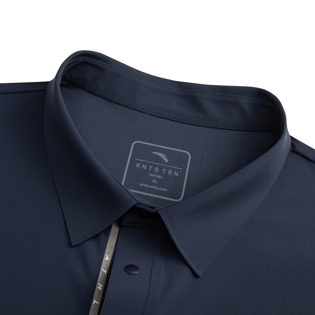 Anta Training Series Short Sleeve Polo Shirt Summer 2026 Men tops Deep-Night-Blue 952627115-5
