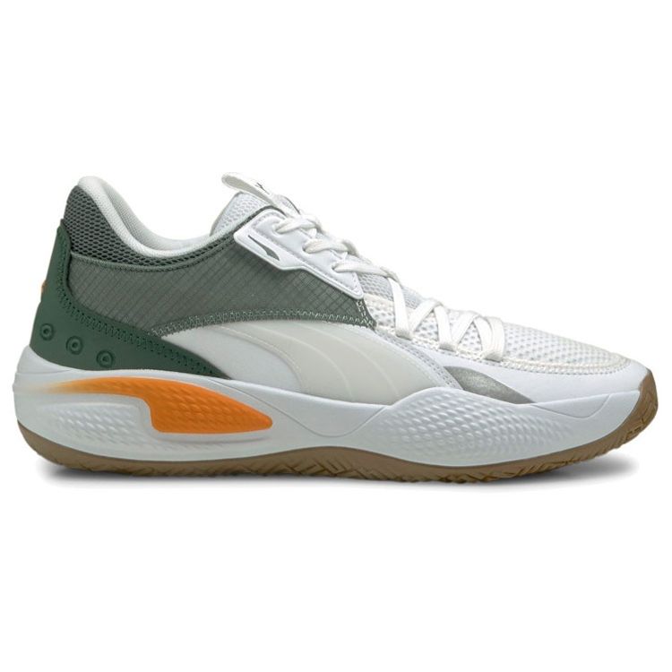 Puma Court Rider Pop - White Men Sneakers Vibrant-Orange 376107-02