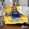 1pc Golden State Warriors Flannel Blanket, Soft Skin Friendly with Digital Printing, Various Sizes Available for Family, Friends, Birthday