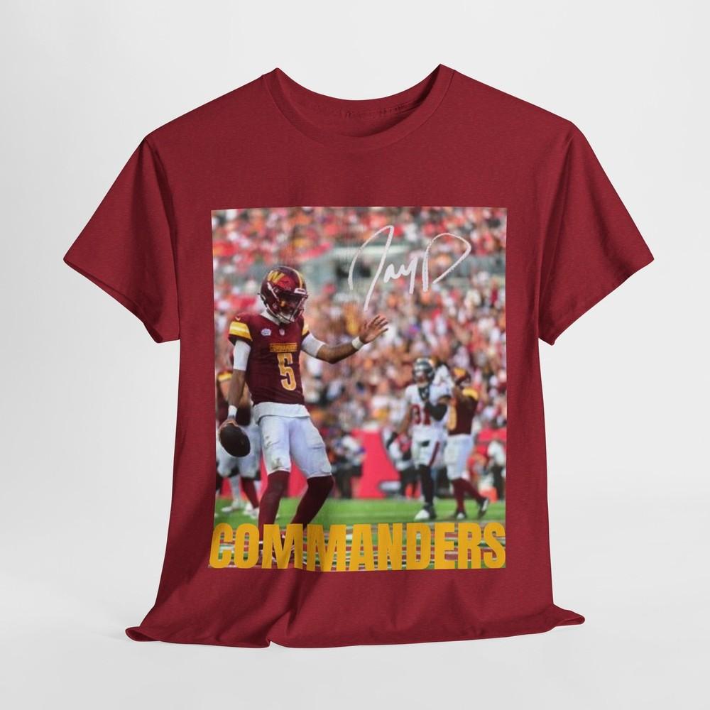 Jayden Daniels Washington Commanders QB NFL Fan Unisex Heavy Cotton Tee Shirt Unisex T-Shirt XXL