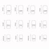 24x Glittering Acrylic Nail French Tip False Nail Simple Press On Nail Medium Square Full Cover Stick On Nail