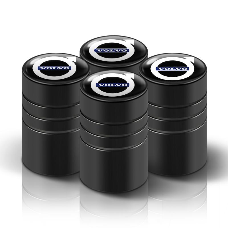 Car Wheel Tire Valve Caps Metal Stem Cover For Volvo Rdesign V90 XC40 V60 S60 V70 XC60 S90 Polestar XC90 V40 V50 AWD Accessory