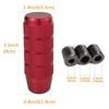 Arenbel Alloy Car Shift Knob Gear Stick Shifter Lever Knob Manual Automotive Universal Red