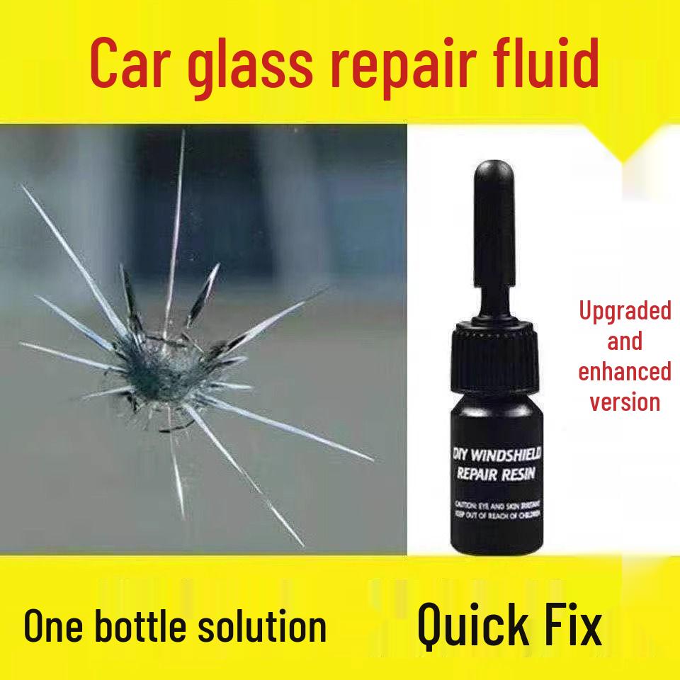 2 Flaschen Autoglas-Reparaturflüssigkeit: Unsichtbarer Reparaturkleber für Windschutzscheibenrisse und Kratzer – versandkostenfrei
