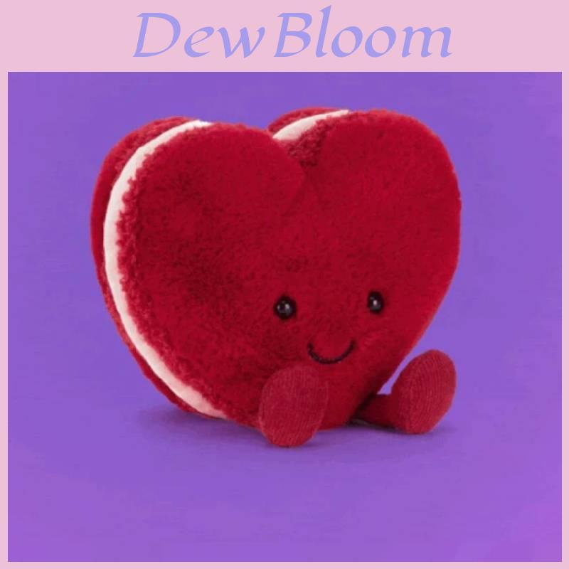 Peluche Macaron a Forma di Cuore Jc con Imbottitura in Cotone 3D per Regali di San Valentino