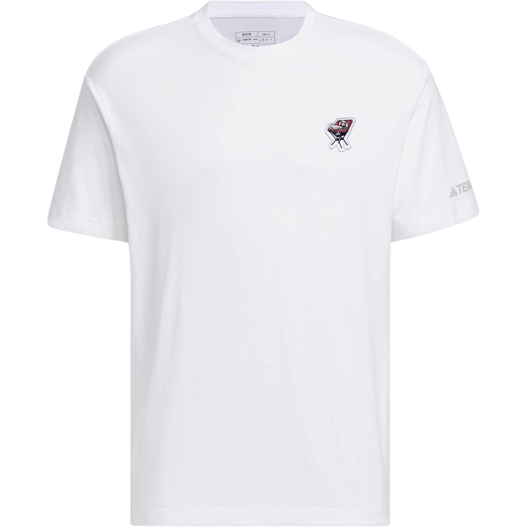 adidas Graphic Patch Polygiene T-shirt Asia Sizing White Men s IS0297 XXL