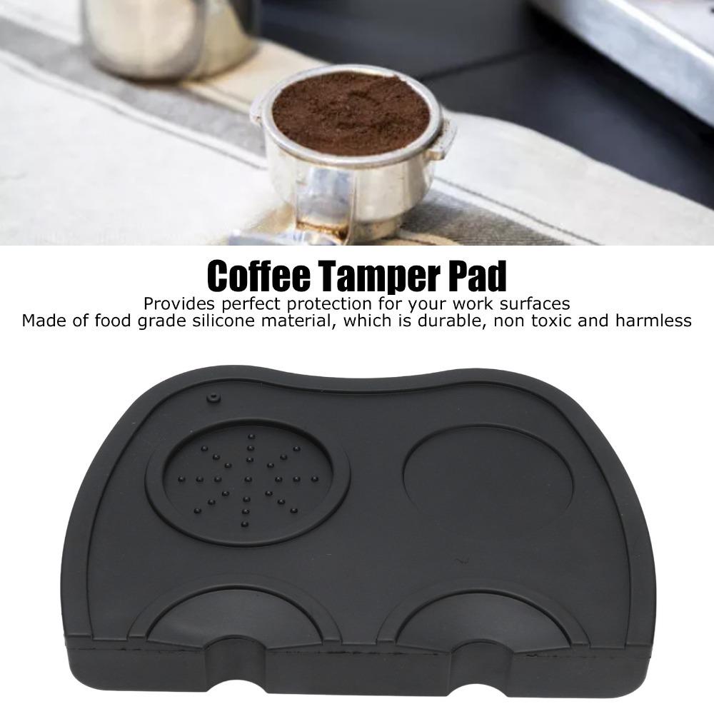 Food Grade Silicone Coffee Tamper Pad Anti-Slip Design Corner Tamping Mat Countertop Protector