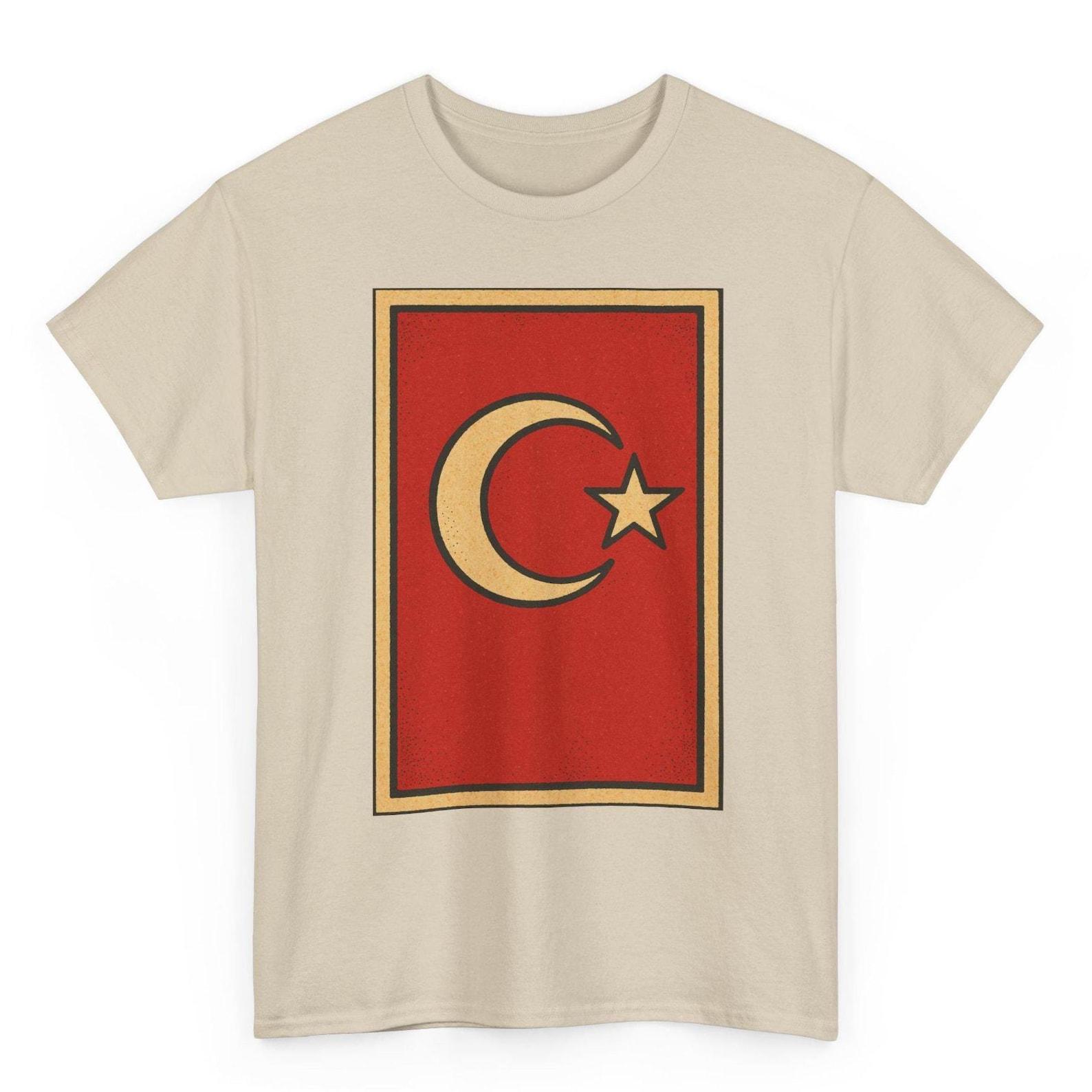 Türkiye Flag T-Shirt Unisex: Retro Turkish Ankara Tee M