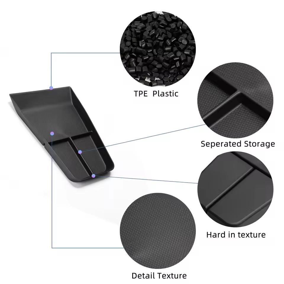 Für BYD Song Plus 2025-2025 Mittelkonsole Unteres Ablagefach Autoablage TPE Organizer Autoinnenausstattung