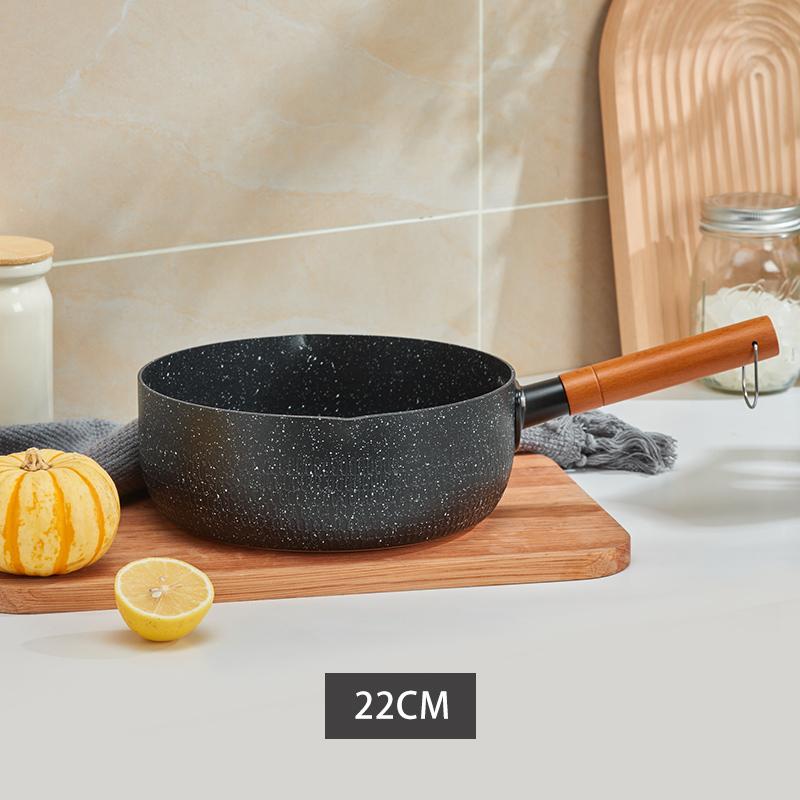 Oală de zăpadă multifuncțională Tigaie antiaderență Ustensile de bucătărie Oală de lapte din oțel inoxidabil Vase practice de bucătărie Cratiță