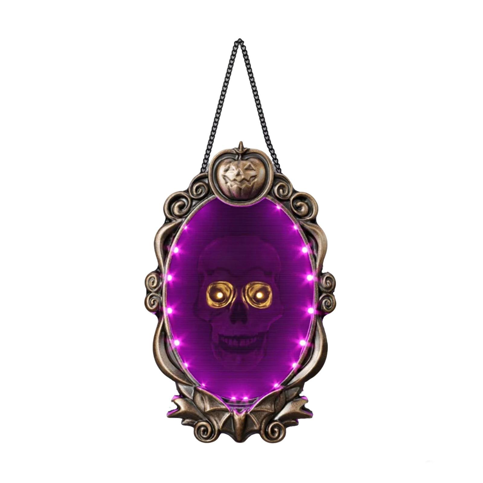 

Хэллоуин 15-дюймовое светящееся плавающее движущееся украшение-рамка со жутким звуком - украшение для помещения на вечеринку Хэллоуина One Size