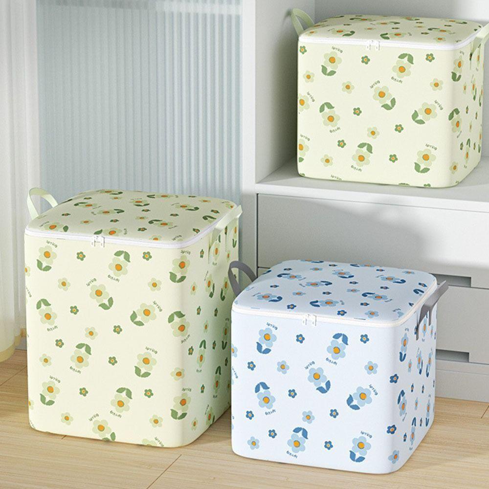 

Large Capacity Moistureproof Quilt Storage Bag Dust-proof Clothes Sorting Bags Household 50x40x50cm синий
