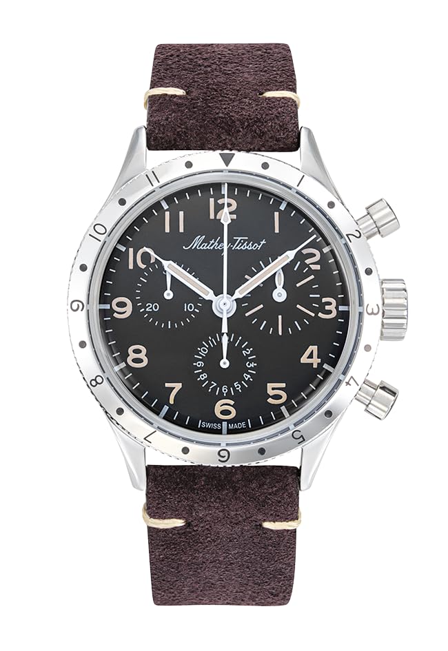 

Type XX Homage Chronograph Quartz Brown Mathey-Tissot Watch, Men s, чорний