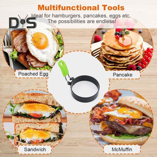 Stal nierdzewna w kształcie serca, forma do jajek, nieprzywierająca, kwiatowa gwiazda, naleśniki, omlet, foremki do smażenia jajek, gotowanie śniadaniowych kanapek, burgerów