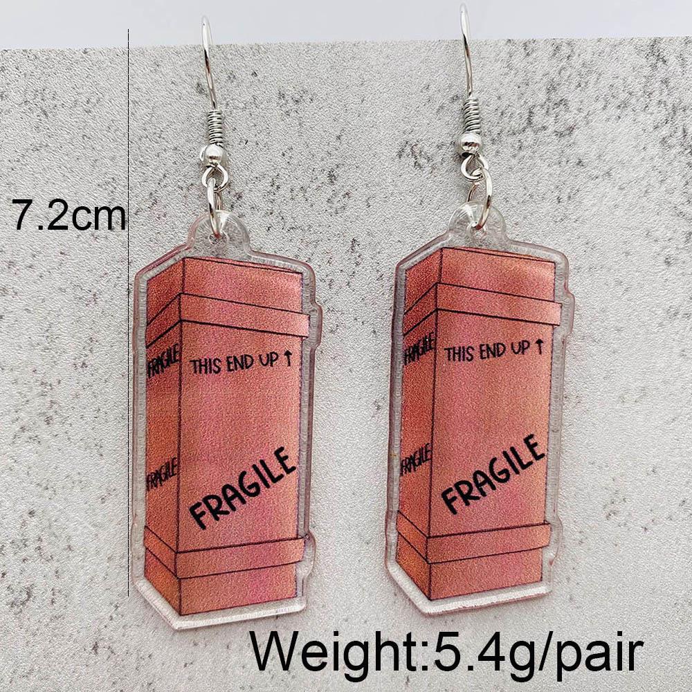 Christmas Ornament Table Lamp with Butterfly, Chicken, Heart Animal Acrylic Pendant Earrings - European & American Jewelry