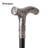 Silver Wolf Head Flower Totem Relief Walking Cane Fashion Walking Stick Gentleman Crosier Knob Walking Stick 93cm