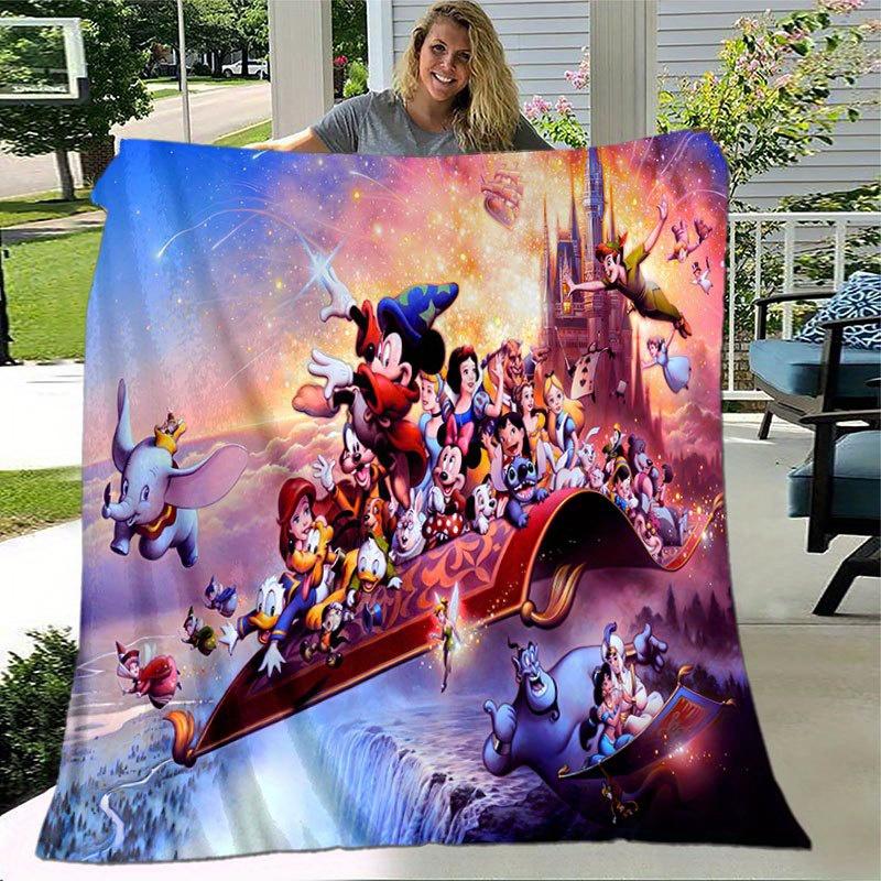 Mickey and Minnie Cartoon Blanket: Adorable, Warm, and Perfect for Home Decoration  Living Room, Travel, and All Seasons