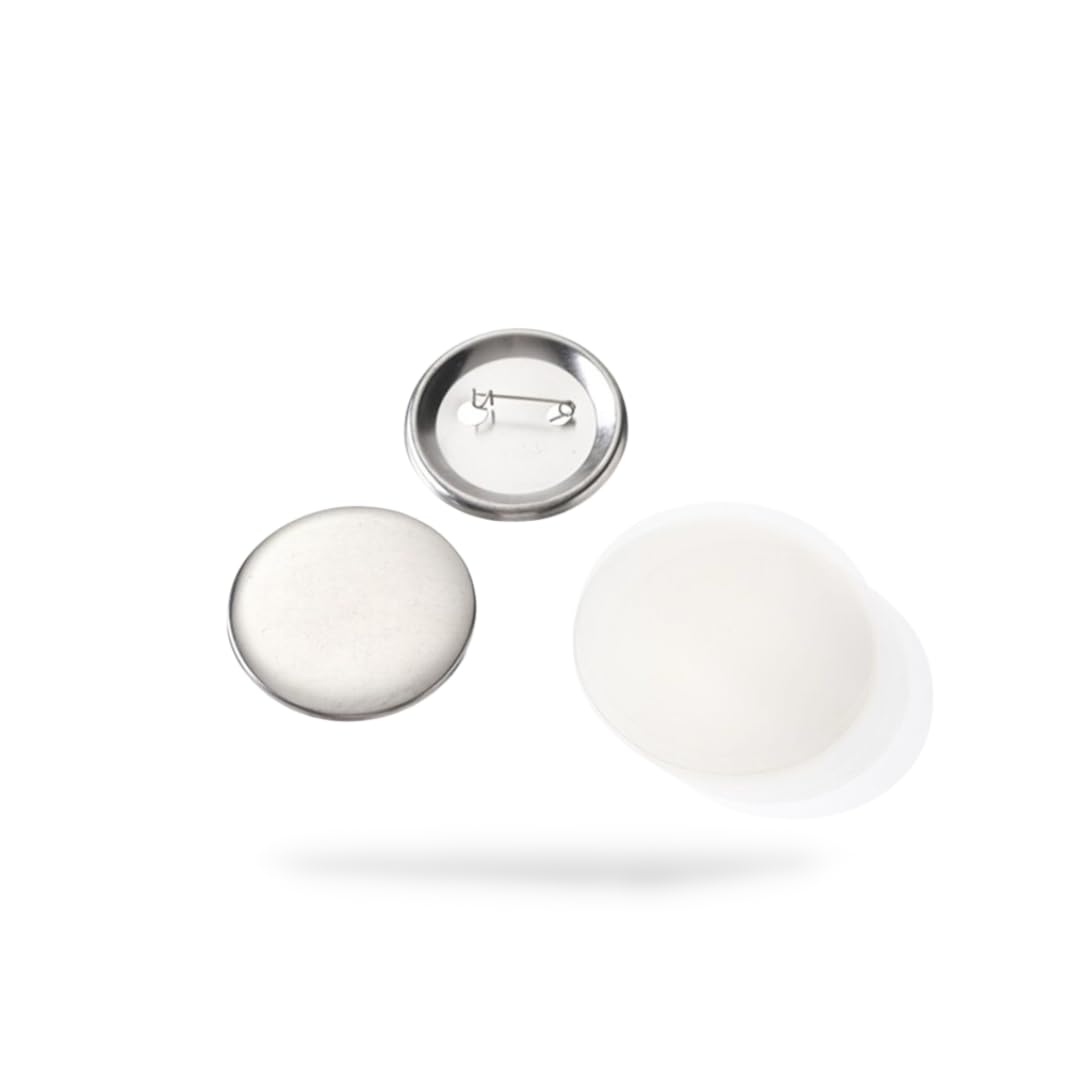 

Regis Pro b 32mm Tin Badge Parts Set, DIY Materials, Compatible with Tin Badge Machines, Silver (32mm x 100 pieces)