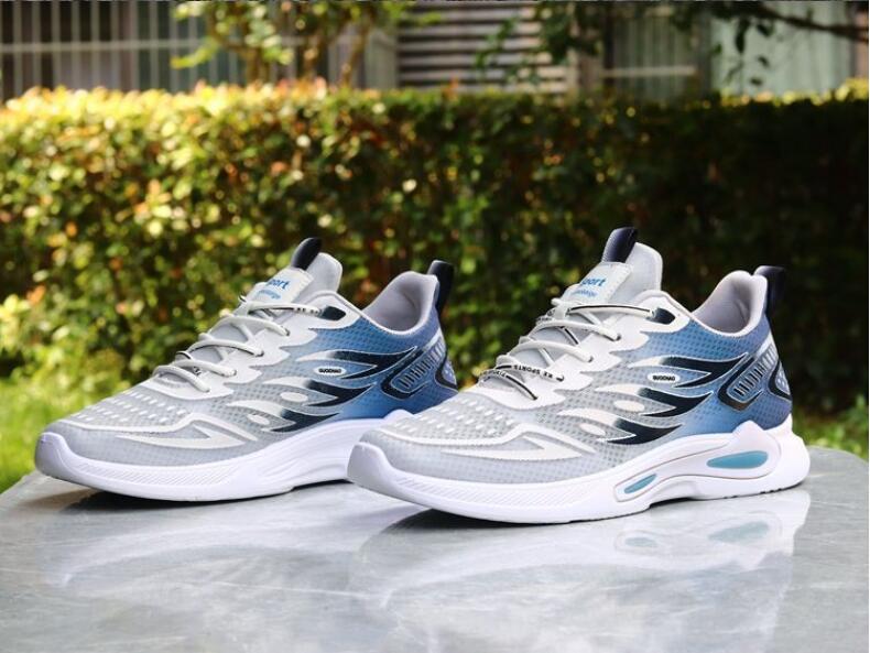 Men Summer Casual Outdoor Sports Sneakers Mesh Lightweight Casual Shoes Wear Resistant Anti Slip Running Footwear Male