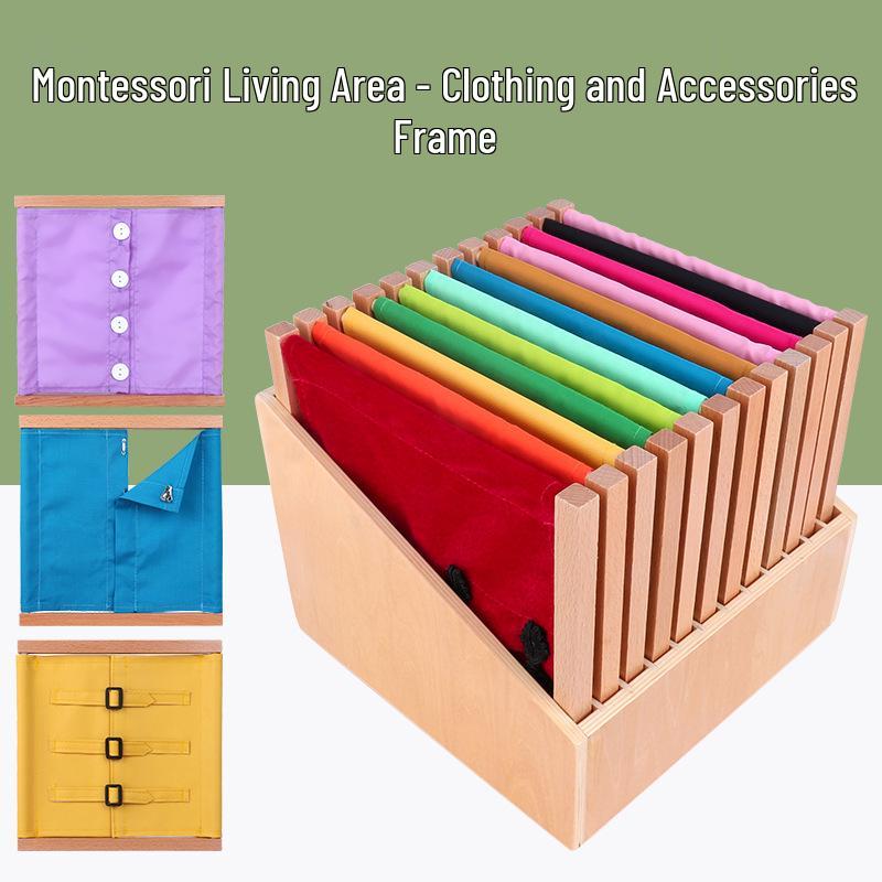 Montessori Early Education Button-Handling Kit for Kindergarten Children
