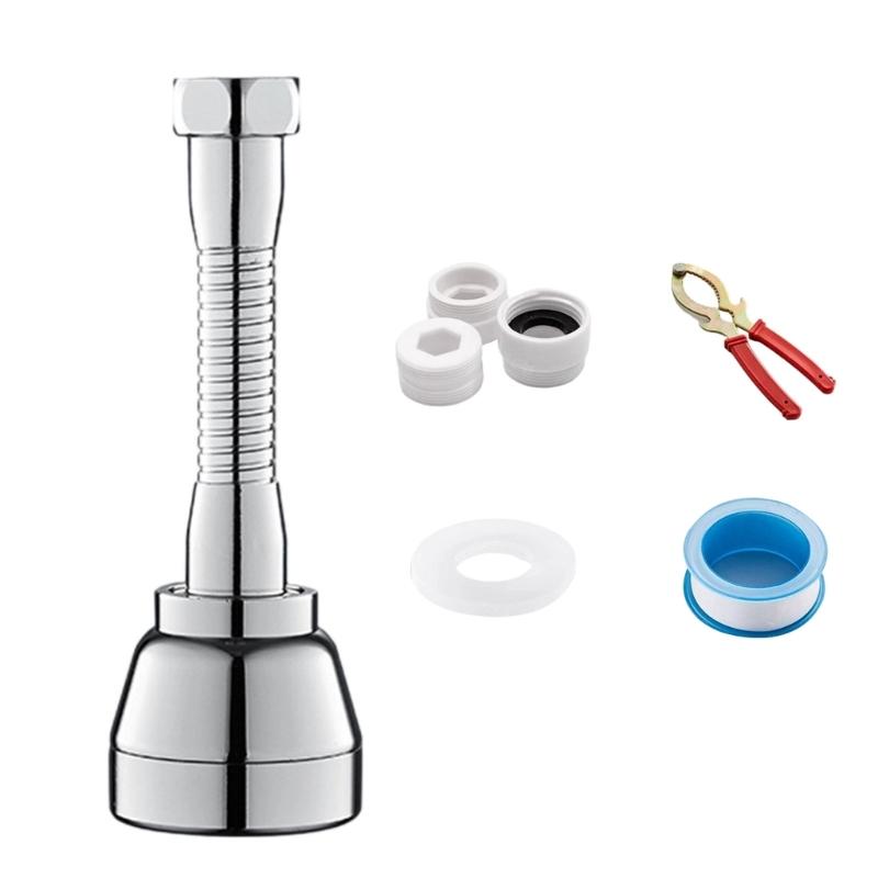 

Strong Brass Sink Aerator with 3 Adjustable Setting Not Splatters Rotation Sprayer Brass Faucet Aerator for Household