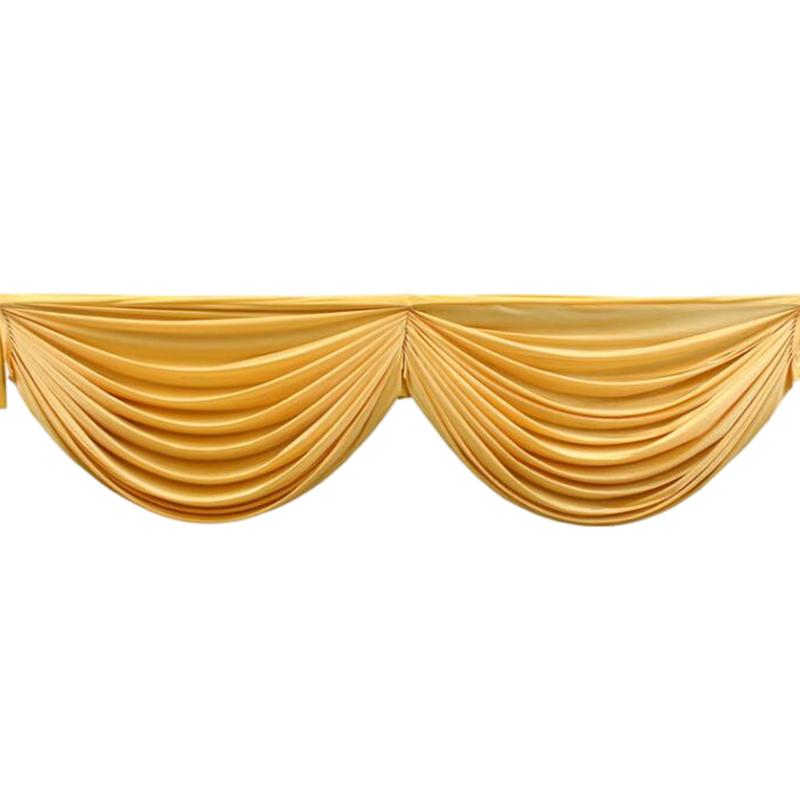 2M Wedding Background Curtain Swag Party Valance Drape Panel Wedding Backdrop Curtain Valance Stage Background Decor Drapery