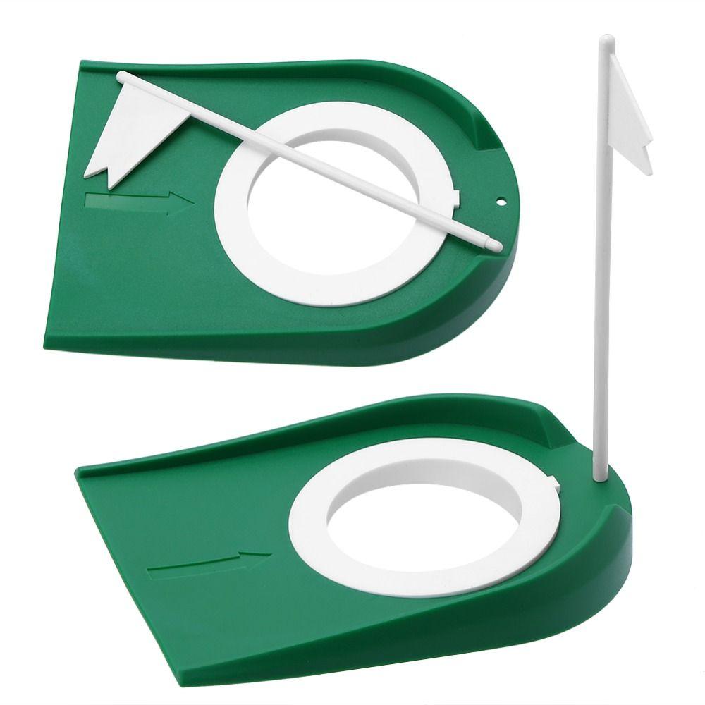 With Flag Golf Putting Cup Portable Design Golf Putting Hole  Outdoor Practice