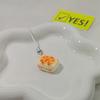 Z85 1/3pcs Set Japanese Style Cute Cat Bread Phone Charms Kitten Toast Keychains Kawaii Lanyard Pendant for Bags Perfect Gift