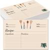 50 Sheets/pack, Kitchen Recipe Cards, Suitable for Recipe Books, Recipe Boxes, Recipe Binders, Recipe Folders, Kitchen Gadgets