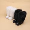 Girls Winter Warm Faux Fur Lined Martin Boots Long Shaft Snow Kids Ages 4-16