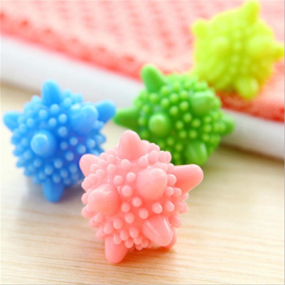 Solid Washing Balls Anti-Tangle Anti-Knot Laundry Dryer Balls Household Reusable Decontamination Cleaning Magic Scrubber Balls
