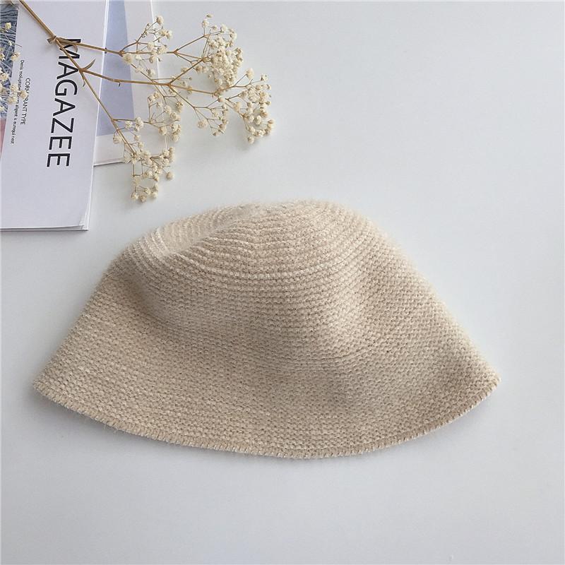 

Зимняя детская шапка-ведро из синели для девочек, теплая вязаная однотонная рыбацкая шапка, детская стильная универсальная повседневная шапка для бассейна