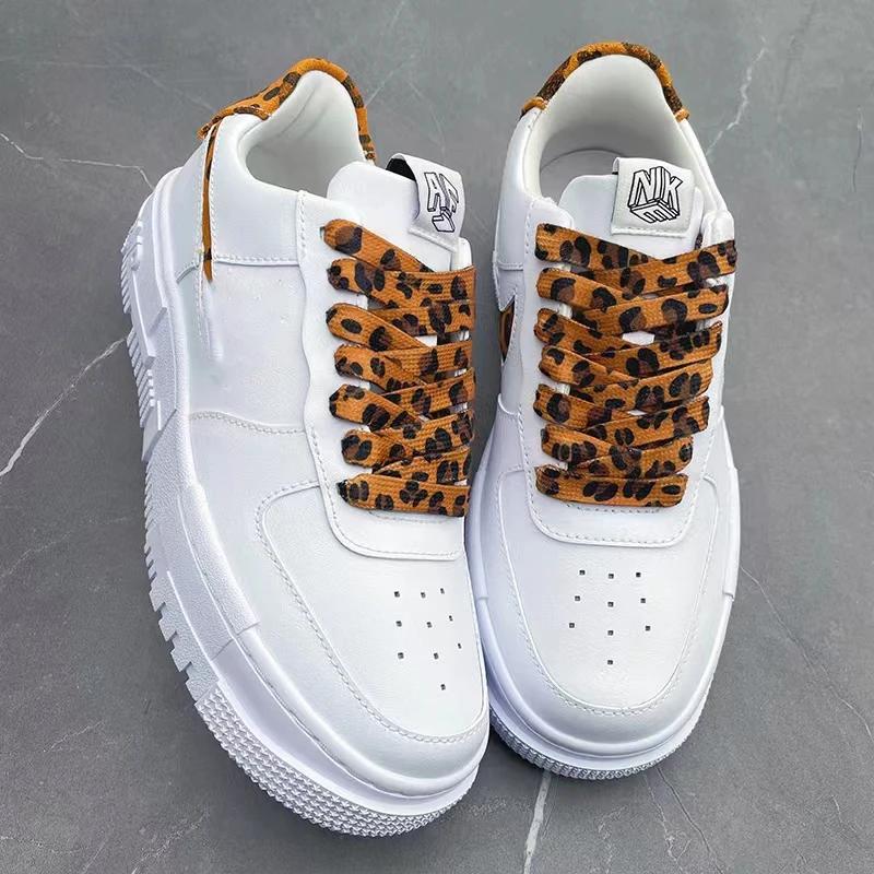 NOVÉ Nejnovější Klasické Šněrovadla s Leopardím Vzorem Zvířecí Vzor Tenisky Canvasové Šněrovadlo Plochá Leopardí Zebra Tygr Had Šněrovadla