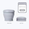 Silicone Folding Cups with Lid Portable Teacup Fashion Collapsible Travel Cups  Coffee Cups