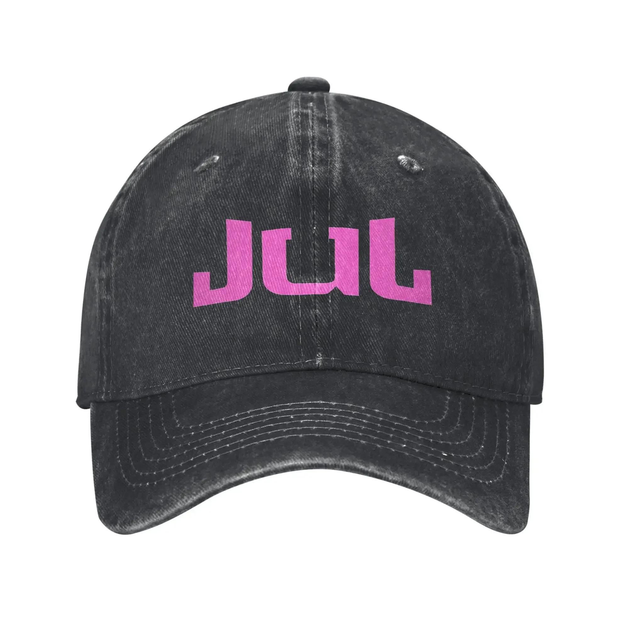 

aRapper Jul Baseball Cap Retro Distressed Washed Snapback Cap Unisex Style Outdoor Activities Gift Hats Cap One Size