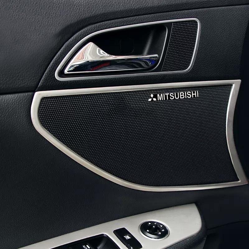 Głośnik Samochodowy Audio Dekoracja 3D Aluminiowa Odznaka Naklejka Emblemat Samochodowy Naklejka Dla Mitsubishi Colt Xpander Triton Outlander Pajero Lance
