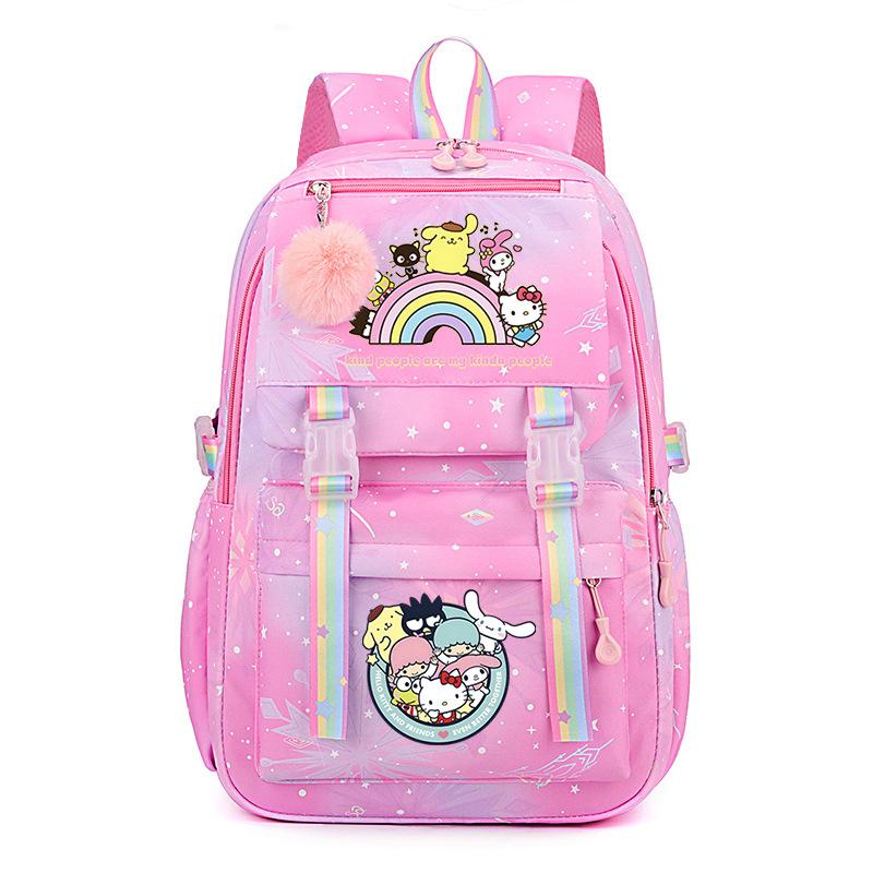 Collection Sweet Xiaoqing Cartoon Peripheral Trend Ridge Protection Backpack Large Capacity Student School Bag