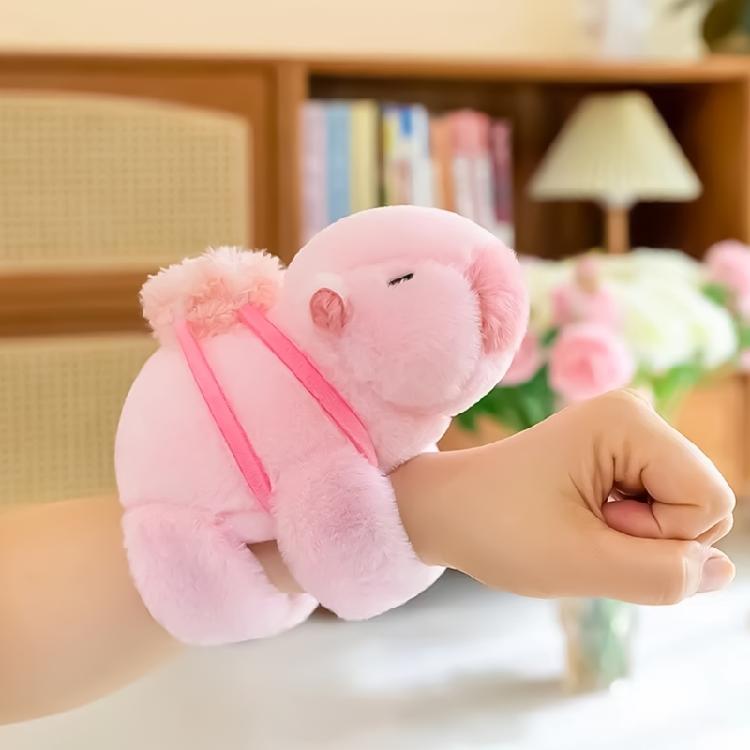 Fun and Stylish Capybara Plush Bracelet Trendy Wristband Portable Fashion Accessory for Wrist or Bag Decoration