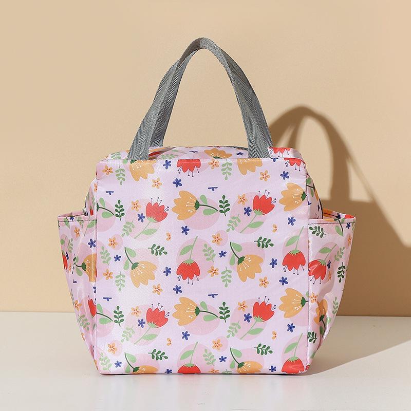 Sac à lunch isotherme grande capacité pour le bureau ou l'extérieur avec doublure épaisse en feuille d'aluminium