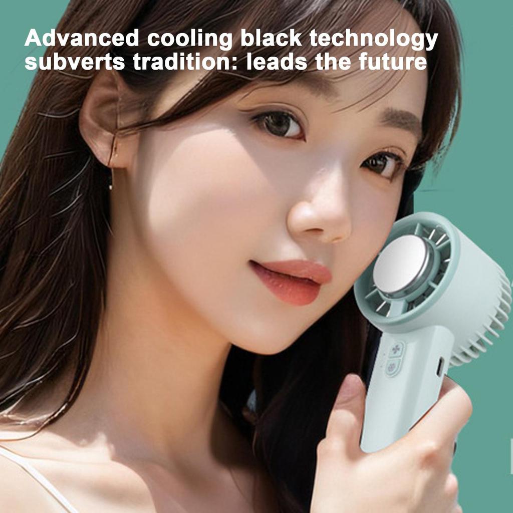 3in1 Cooling Fan Neck Hanging/handheld/desktop USB Rechargeable Electric Fans Travel 3 Wind Speed Ice Compress Cooling Device