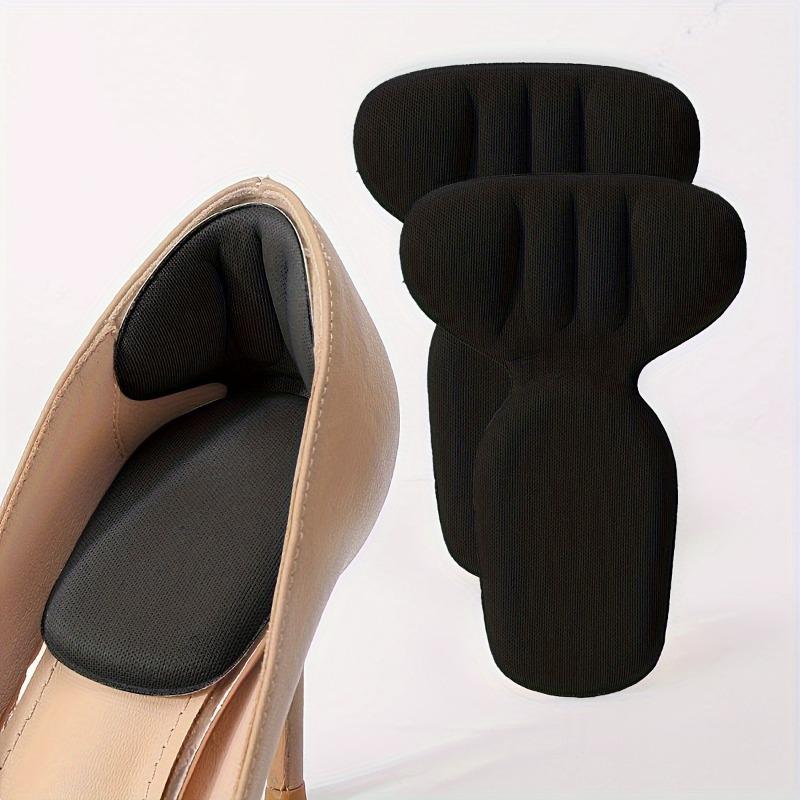 Double Thick Half-Inch T-Shaped Foam Heel Cushion And Heel Cup - High Heel Use, Non-Slip, Durable, Soft, Comfortable, Breathable