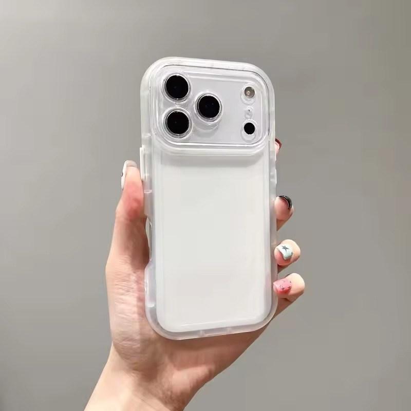 Transparent Silicone TPU Phone Case for IPhone 17 Air 16 15 14 13 12 Pro Max Soft Airbag Shock Bumper