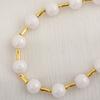Fashion Asymmetric Pearl Gold Necklace Geometric Link Chain with OT Clasp Ins Aesthetic Streetwear Party Jewelry for Women