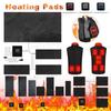 1 Set DIY 5V USB Elektrisch Beheizte Jacke Heizkissen 3 Stufen Thermisch Warm Winter Heizweste Pads Für Outdoor Beheizte Kleidung