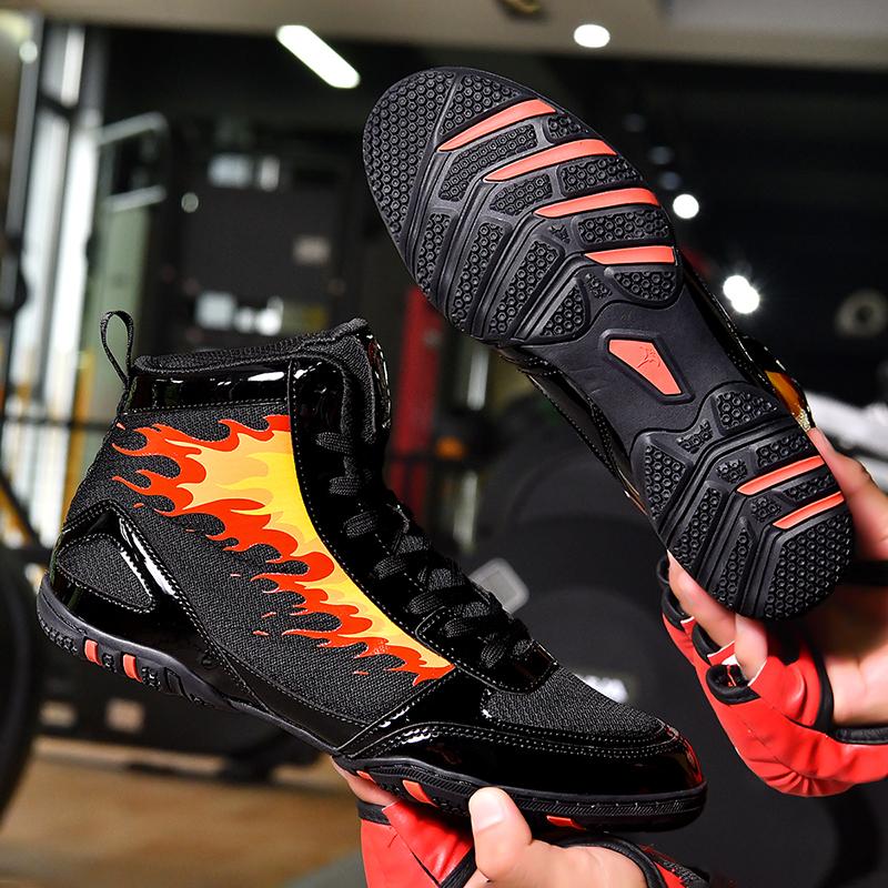 Professional Wrestling and Boxing Shoes, Men's Indoor Fitness Flying Shoes, Lightweight Wrestling Shoes, Sizes 38-46