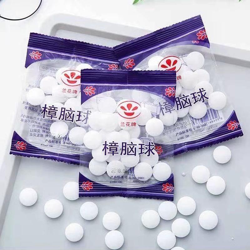 Bolas de Cânfora Natural Anti-Insetos Pílulas para a Saúde Antimofo Guarda-Roupa Antimofo
