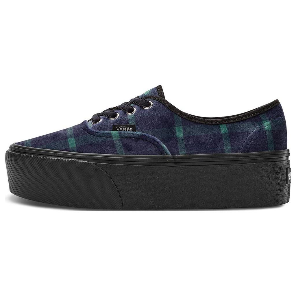 Vans Autentické Stackform Velvet Plaid - Zelené Černé Pánské Tenisky VN0A5KXX203