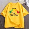 Funny Low Cortisol Levels Meme T Shirt Unisexs Unisex Clothing Cotton Casual Oversized Short Sleeve Tshirts Harajuku Streetwear